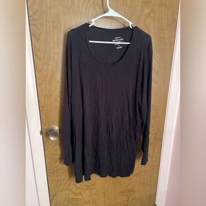 Torrid Black Super Soft Knit long sleeve Tee-4X